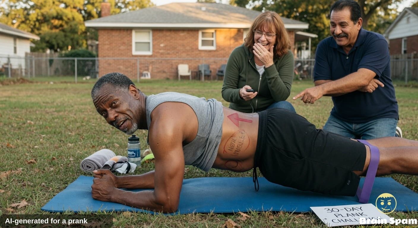 Roscoe Tibbs Sparks Fitness Fun With Plank Discovery