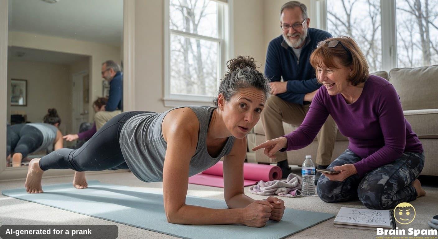 Local participant completes plank challenge and identifies additional muscle groups